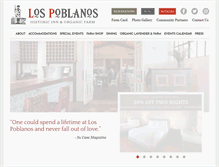 Tablet Screenshot of lospoblanos.com